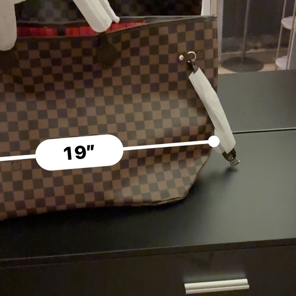 New brown checker tote bag - Picture 3 of 4